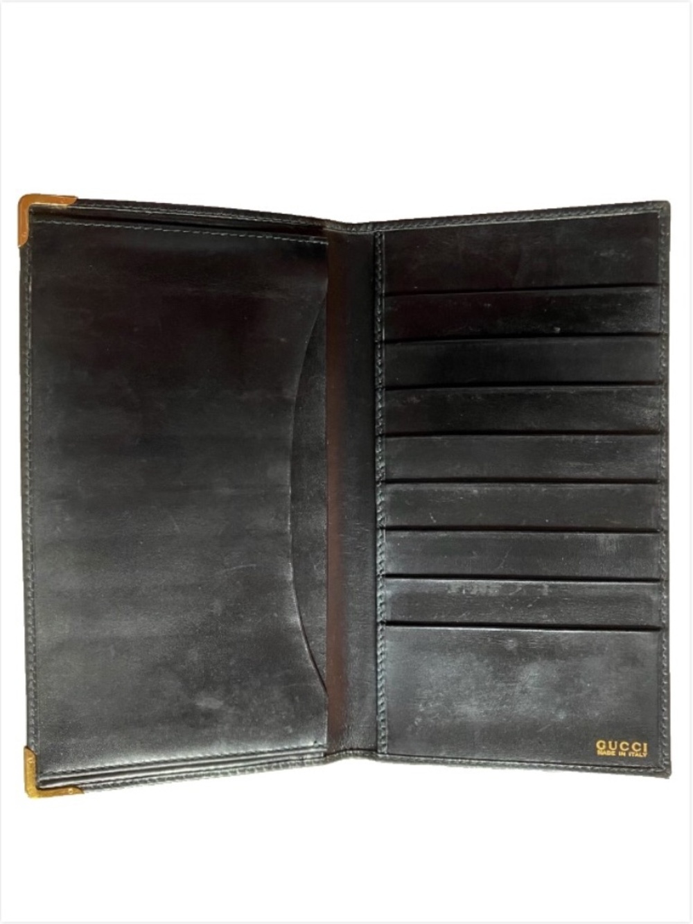 Gucci Black Leather Card Wallet 4 x 7